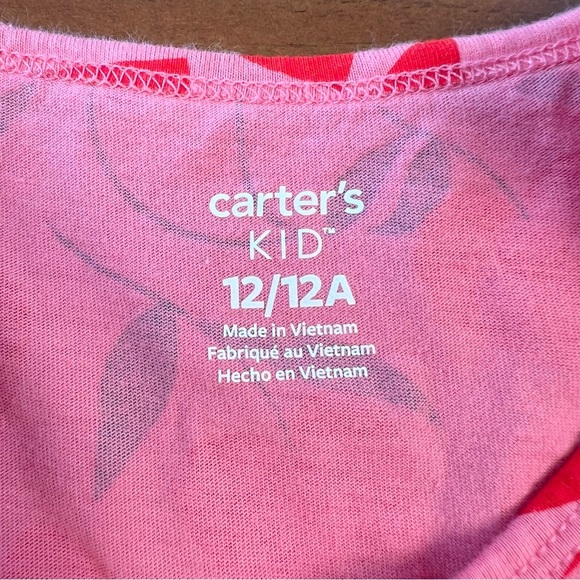 Carter's Pink and Red Heart Dress, Girl’s 12 - Picture 5 of 7